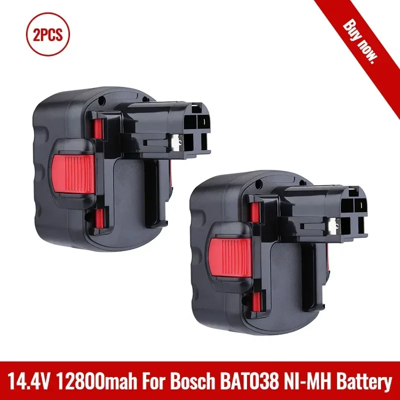 

Super 14.4V12800mAh Rechargeable Battery for Bosch BAT038 BAT040 BAT140 BAT159 BAT041 3660K NI-MH PSR GSR GWS GHO 14.4V Battery