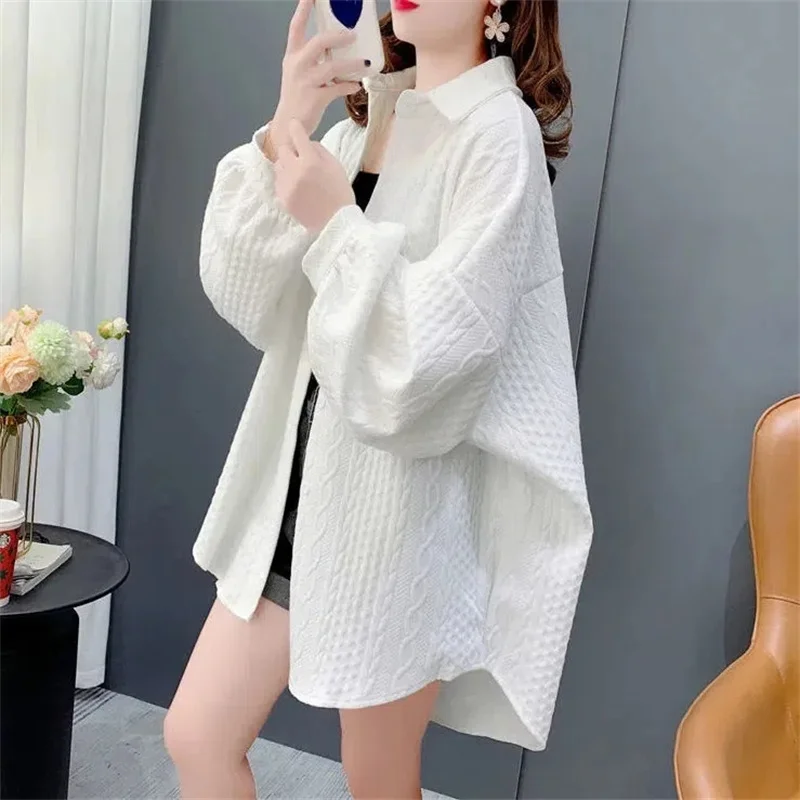 2023 Spring Solid Color Shirts Women's Mid length Slouchy Long Sleeve New Western Loose Retro Versatile Shirt Coat Trend
2023 Spring Solid Color Shirts Women's Mid length Slouchy Long Sleeve New Western Loose Retro Versatile Shirt Coat Trend