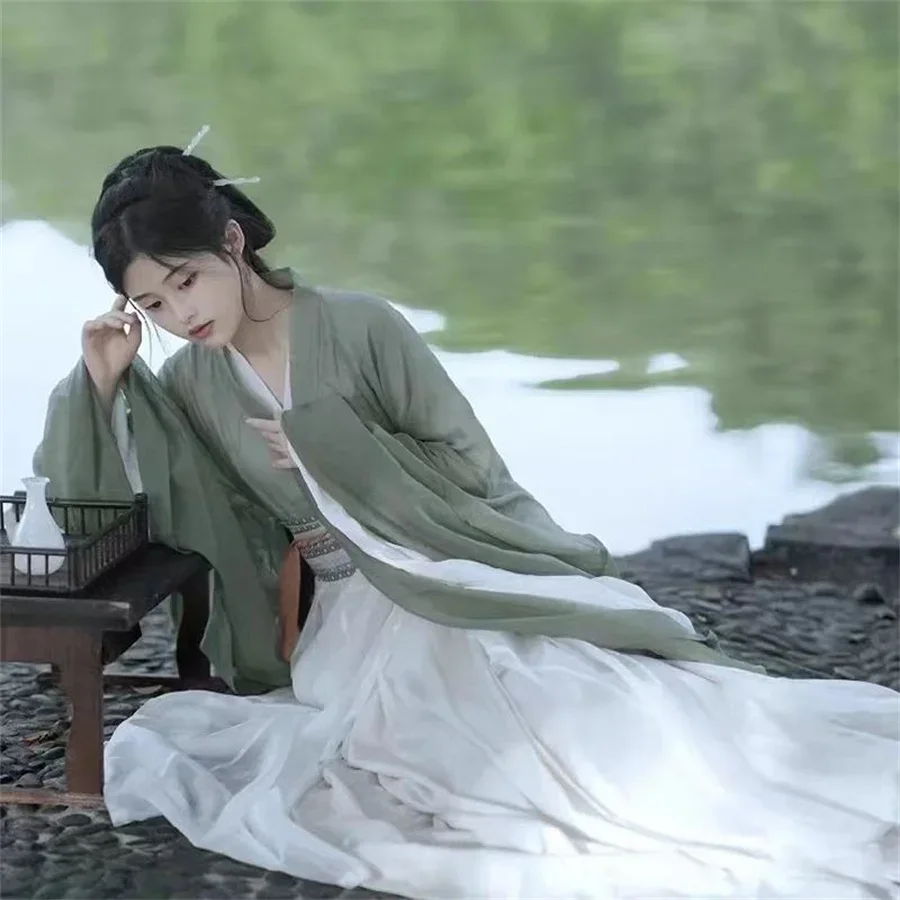 Women Hanfu Dress Traditional Chinese Clothing Outfit Vintage Ancient Folk Dancewear Oriental Fairy Princess Cosplay Costume
Women Hanfu Dress Traditional Chinese Clothing Outfit Vintage Ancient Folk Dancewear Oriental Fairy Princess Cosplay Costume