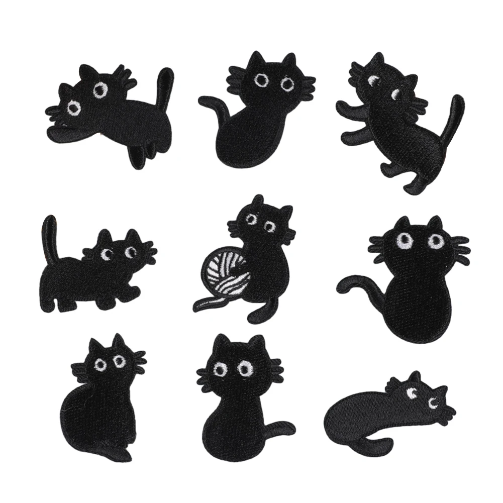 9 Black Cat Badge Patches Embroidered Cloth Sticker Set for DIY Projects Perfect for Hats Shirts Jackets and Backpacks
9 Black Cat Badge Patches Embroidered Cloth Sticker Set for DIY Projects Perfect for Hats Shirts Jackets and Backpacks