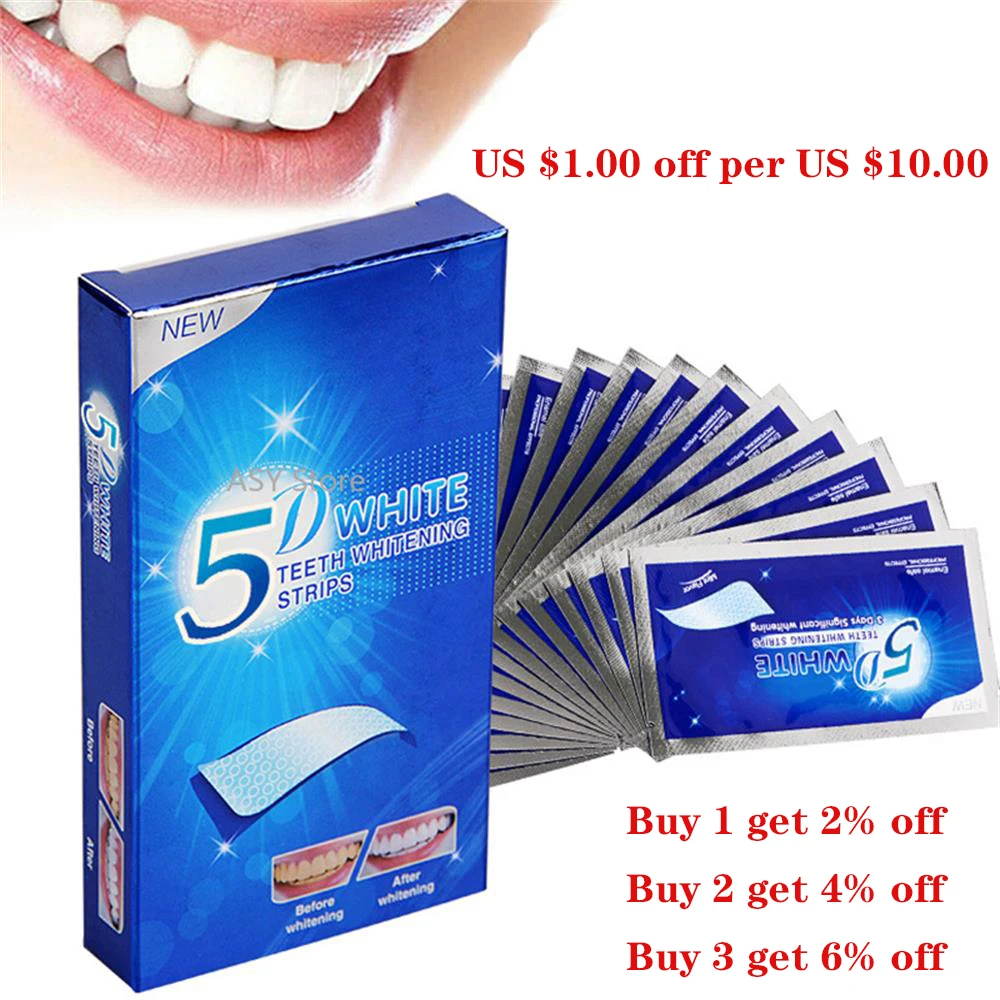 5D Gel Teeth Whitening Strips White Tooth Dental kit Oral Hygiene Care Strip for False Teeth Veneers Dentist seks Whiten Gel
5D Gel Teeth Whitening Strips White Tooth Dental kit Oral Hygiene Care Strip for False Teeth Veneers Dentist seks Whiten Gel