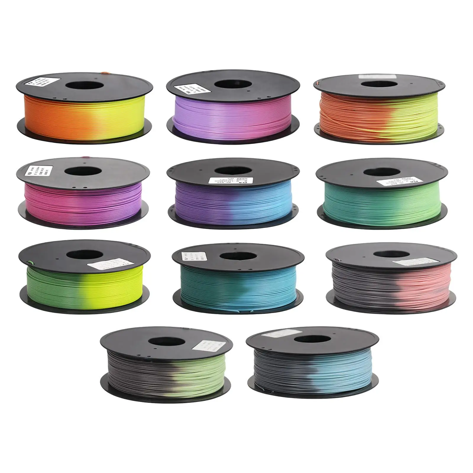 

Pla 3D Printer Filament Neatly Wound Accessories Environmentally Friendly Low Shrinkage Good Printing Effect Dual Color Filament