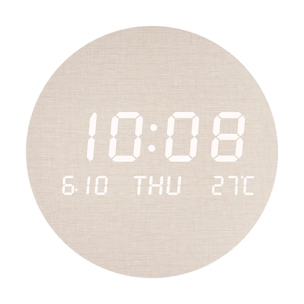 1pc LED Wall Clock Creative Clock Temperature Date Time Display Nordic Style Hanging Clock For Living Room Bedroom
1pc LED Wall Clock Creative Clock Temperature Date Time Display Nordic Style Hanging Clock For Living Room Bedroom