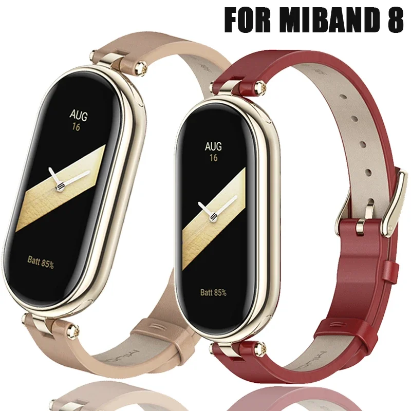Leather Strap for Mi Band 8 Strap for Xiaomi Smart Band 8 Bracelet NFC Global Version Band For Mi 8 Wristband Miband 8 Correa 
Leather Strap for Mi Band 8 Strap for Xiaomi Smart Band 8 Bracelet NFC Global Version Band For Mi 8 Wristband Miband 8 Correa