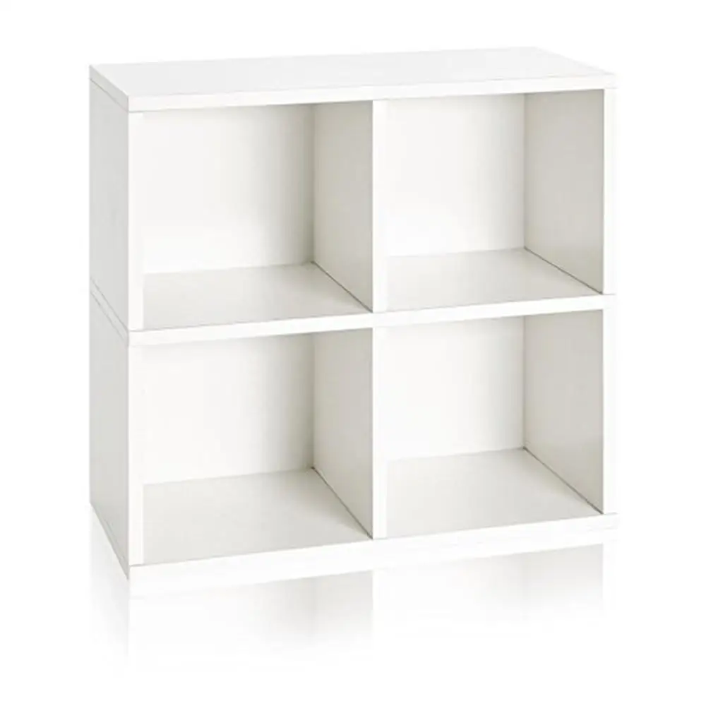 Modern 4 Cubby Shelf White Heavy Duty Storage Tool-free Assembly Recycled Material Bedroom Living Room Library Study Room 12"D x
Modern 4 Cubby Shelf White Heavy Duty Storage Tool-free Assembly Recycled Material Bedroom Living Room Library Study Room 12"D x