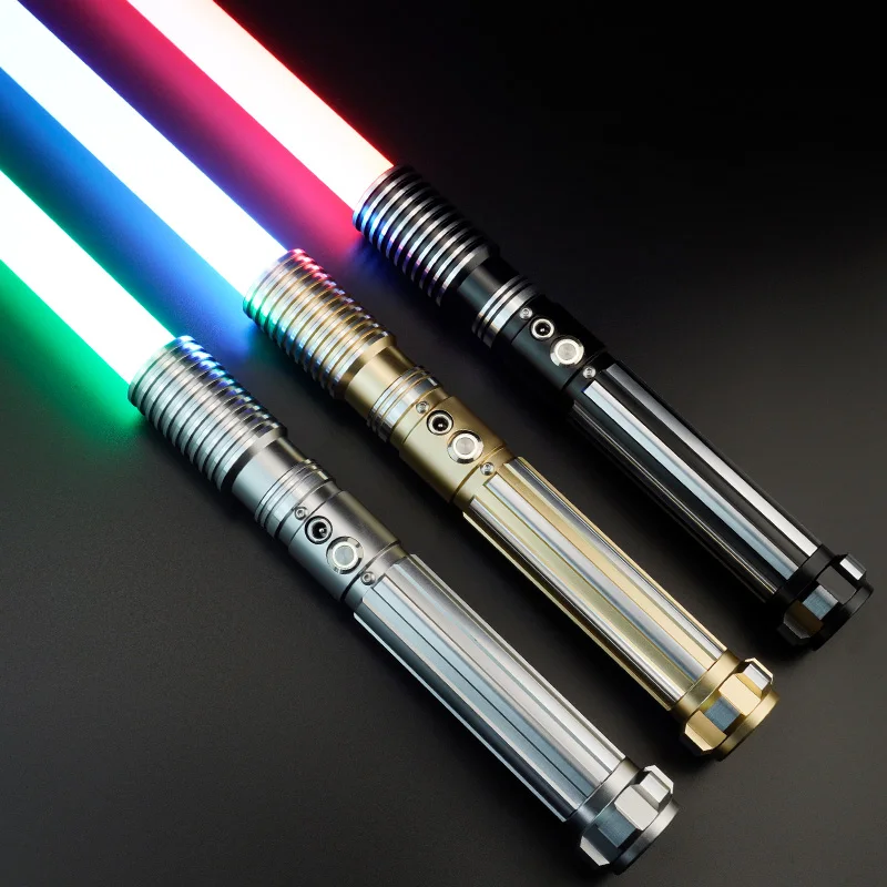 

Thy saber metal sword handle heavy dueling RGB lightsaber with 10 sets of sound effects removable RGB blade laser swor