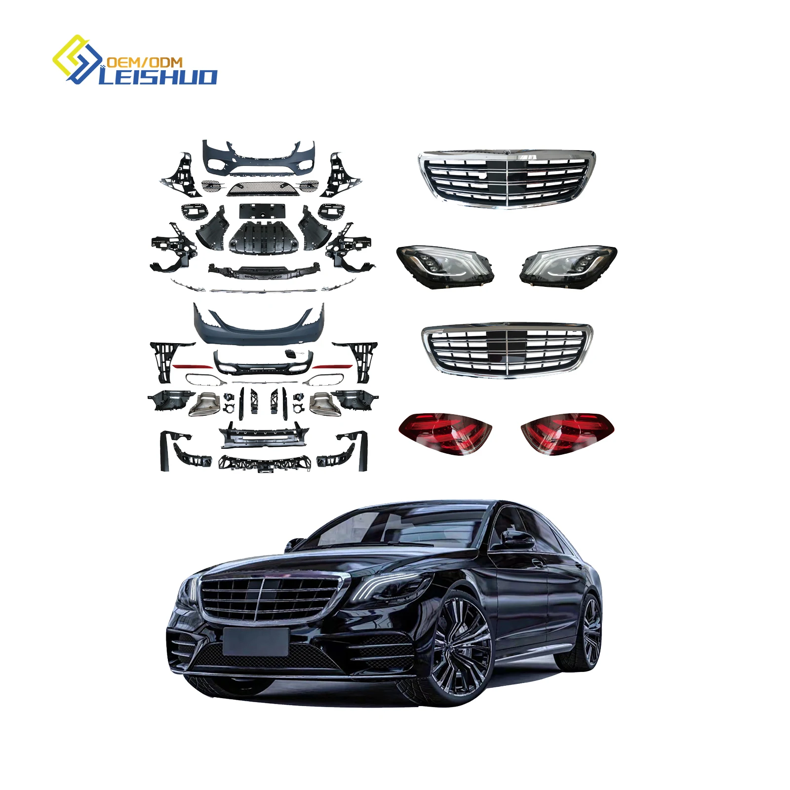 Leishuo OEM ABS+PP W222 S450 Change Class Coilover Damper Body Kit For Mercedess Benzs S Class W222 Upgrade to S450
Leishuo OEM ABS+PP W222 S450 Change Class Coilover Damper Body Kit For Mercedess Benzs S Class W222 Upgrade to S450