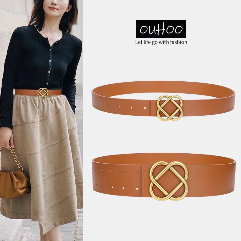 Simple Wide Women Belt Vintage Buckle Leather Wide Fashion Wild Pin Buckle Ladies Belt Waist Seal Belts
Simple Wide Women Belt Vintage Buckle Leather Wide Fashion Wild Pin Buckle Ladies Belt Waist Seal Belts