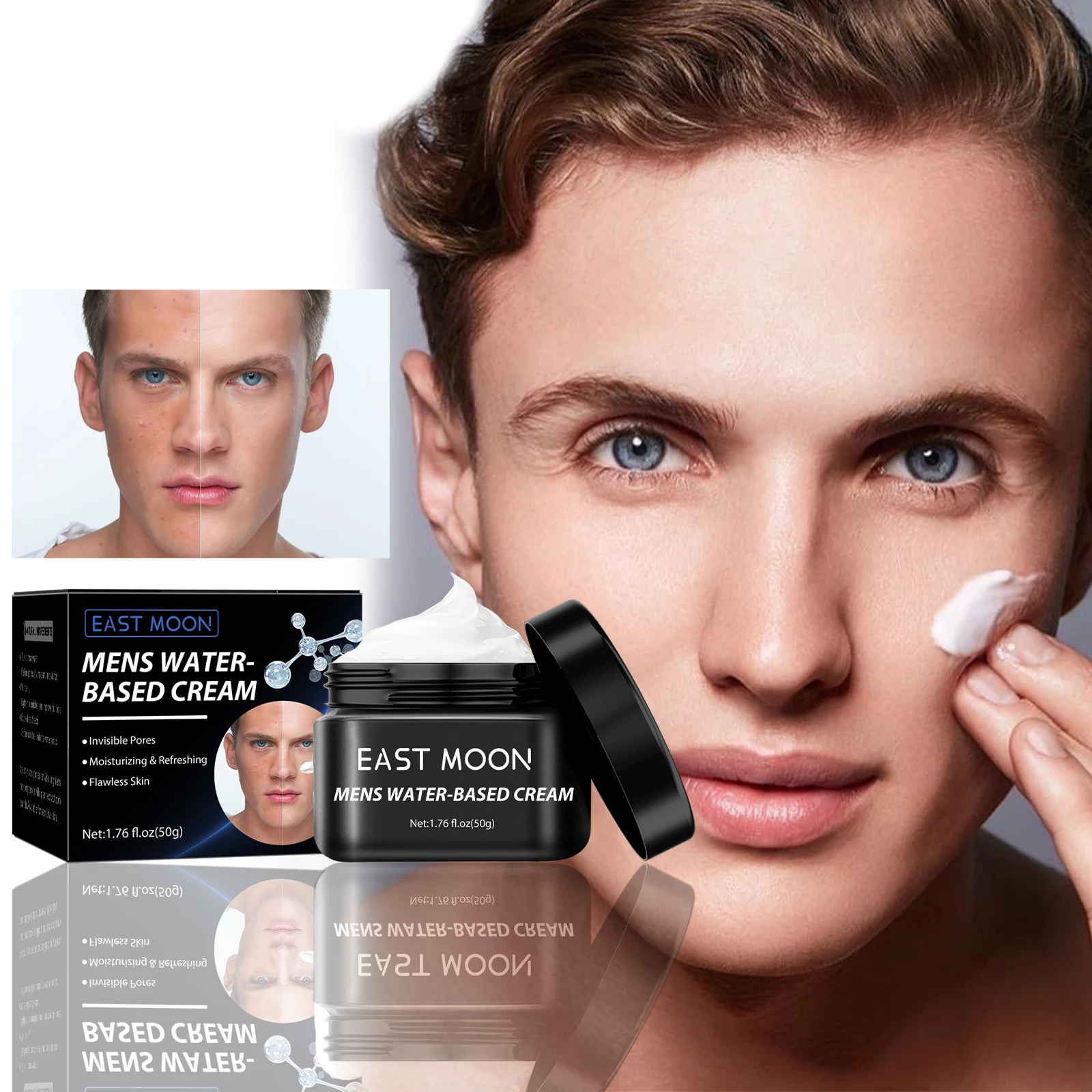 50g Men's Oil Control Toner Concealer Facial Cream Moisturizing Nourish Anti Aging Acne Whitening Skin Care Face Cream For Mens
50g Men's Oil Control Toner Concealer Facial Cream Moisturizing Nourish Anti Aging Acne Whitening Skin Care Face Cream For Mens
