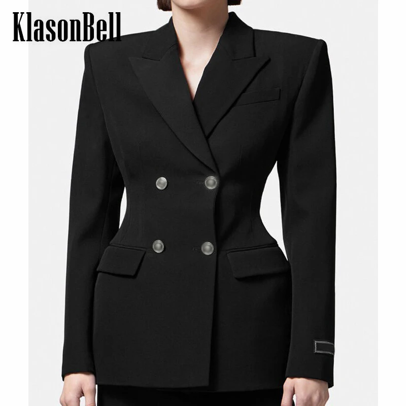 9.16 KlasonBell Runway Vintage Letter Cuff Double Breasted Shoulder Pads Slim Wool Blazer Women
9.16 KlasonBell Runway Vintage Letter Cuff Double Breasted Shoulder Pads Slim Wool Blazer Women