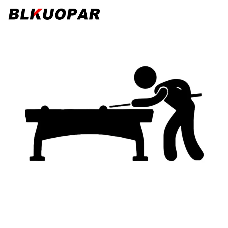 

BLKUOPAR Playing Billiards Pattern Car Stickers Fashion Sport Decal Scratch-Proof Die Cut Windshield Caravan Car Accessories