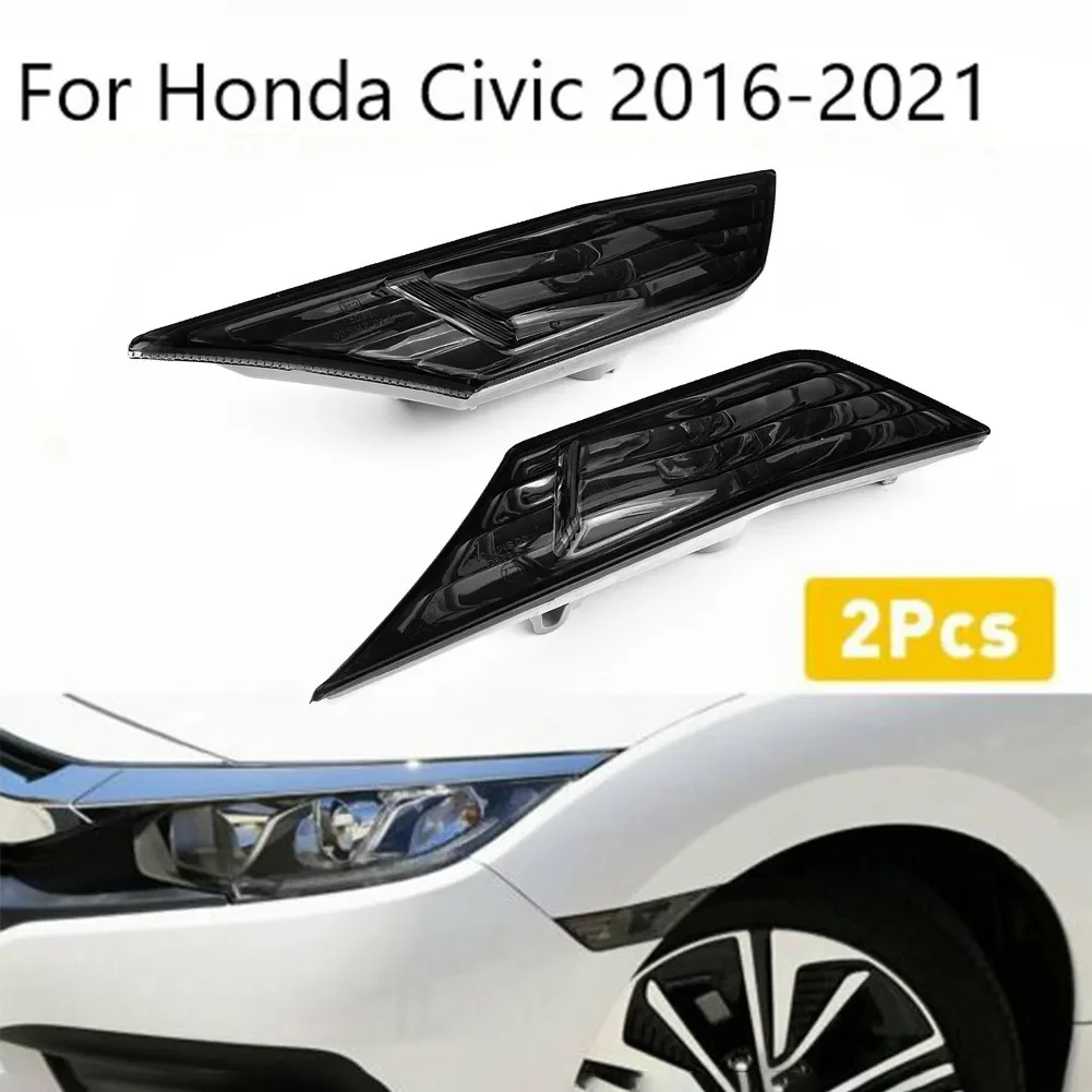 2x CAr Fender Side Marker Light Turn Signal Light For Civic 2016-2021 Turn Signal Width Light Modified Black With LED Bulb
2x CAr Fender Side Marker Light Turn Signal Light For Civic 2016-2021 Turn Signal Width Light Modified Black With LED Bulb