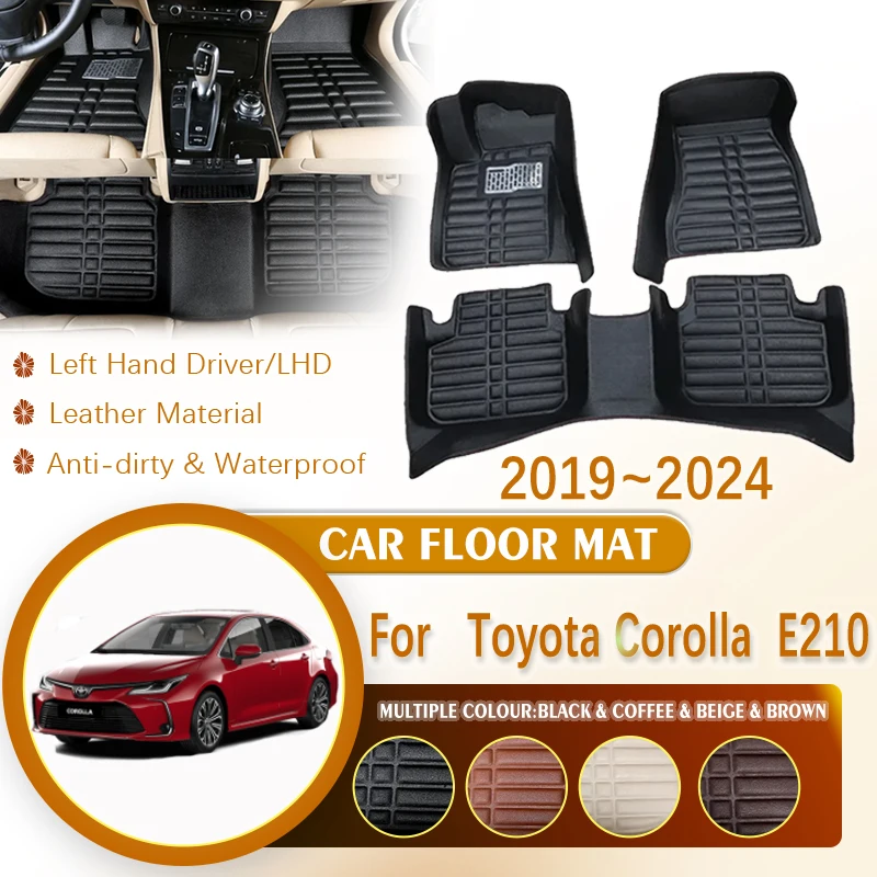for Toyota Corolla E210 Auris Levin 2019~2024 LHD Auto Leather Waterproof Foot Inner Liner Carpet Mat Custom Rug Car Accessories
for Toyota Corolla E210 Auris Levin 2019~2024 LHD Auto Leather Waterproof Foot Inner Liner Carpet Mat Custom Rug Car Accessories