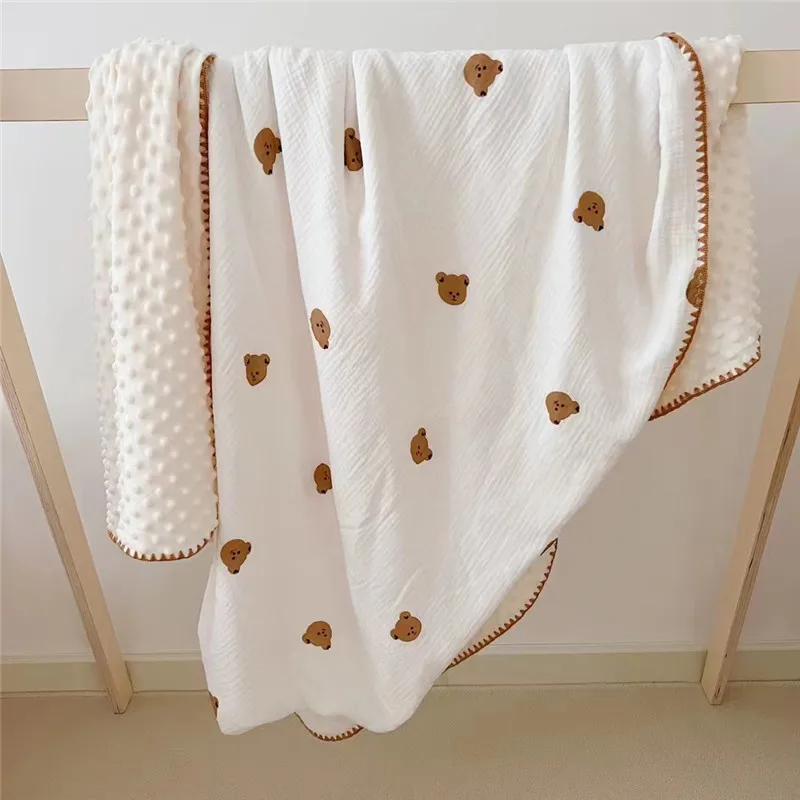 

Newborn Muslin Swaddle Wrap Soft Baby Receiving Blankets Infant Stroller Crib Sleeping Blanket Bedding Quilt Kids Bath Towel