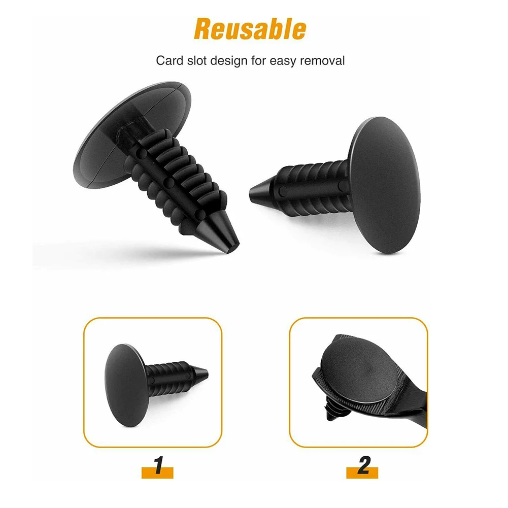 High Quality New Plastic Clips Fastener Fender Parts Replacement Retainer Universal Black Bumper Car Hole Shield 
High Quality New Plastic Clips Fastener Fender Parts Replacement Retainer Universal Black Bumper Car Hole Shield
