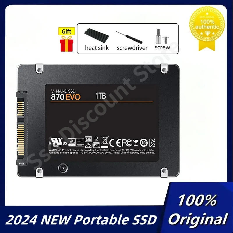 

870EVO high speed 4TB 2.5 Inch SSD 2TB Internal Solid State Disk ssd sata 1TB HDD Hard Drive SATA For Laptop Desktop PS5 PS4