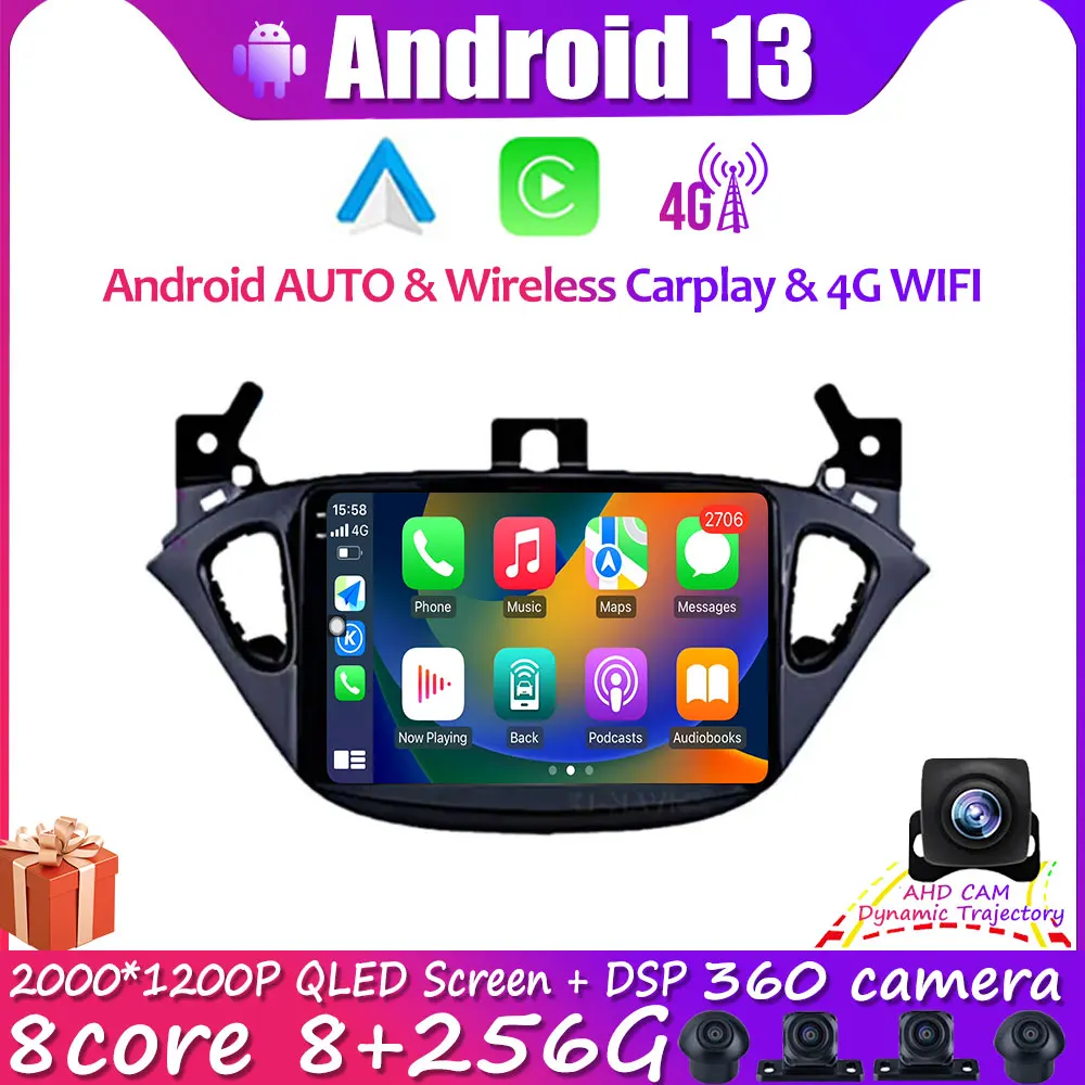 Android 13 Car Radio Multimedia Player Navigation GPS For Opel Corsa E 2014 2015 2016 2017 2018 2019 Autoradio 4G WIFI DSP RDS
Android 13 Car Radio Multimedia Player Navigation GPS For Opel Corsa E 2014 2015 2016 2017 2018 2019 Autoradio 4G WIFI DSP RDS