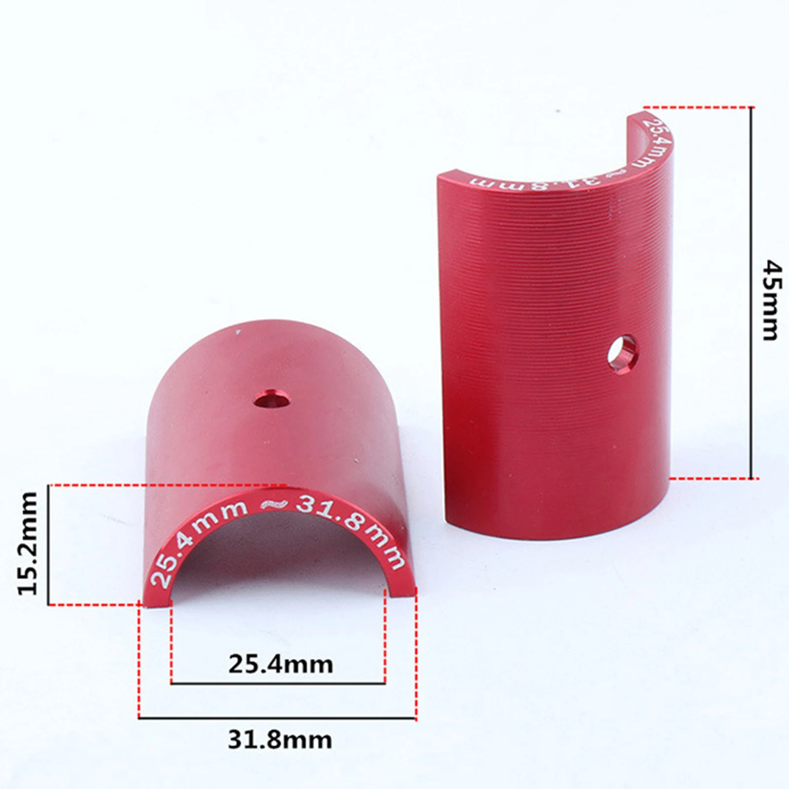 2 Pair Handlebar Shim Aluminum Alloy Bar Shim Bicycle Reducer Replacement Spacer Stem 25.4mm To 31.8mm Accessories
2 Pair Handlebar Shim Aluminum Alloy Bar Shim Bicycle Reducer Replacement Spacer Stem 25.4mm To 31.8mm Accessories