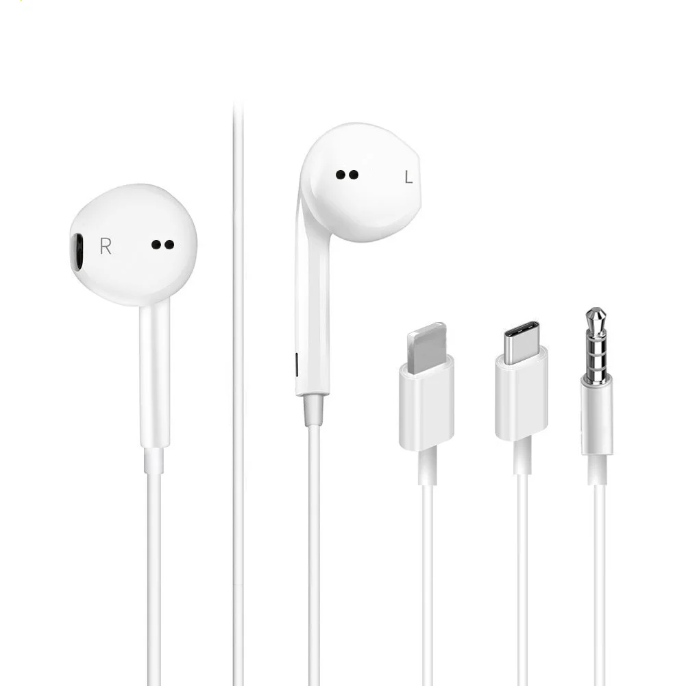 

Wired Headphones Type C 3.5mm Ios Wired Earphones For Samsung S23 22 Xiaomi Redmi Note 12 Poco Huawei For iphone Wired Headset