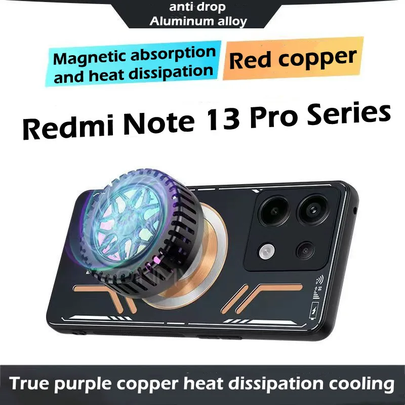 Case For Redmi Note 13 Pro Copper Aluminum Heat Dissipation Cover For Redmi Note 12 Pro 12T 11T Pro 12 Turbo Cooling Back Fundas
Case For Redmi Note 13 Pro Copper Aluminum Heat Dissipation Cover For Redmi Note 12 Pro 12T 11T Pro 12 Turbo Cooling Back Fundas
