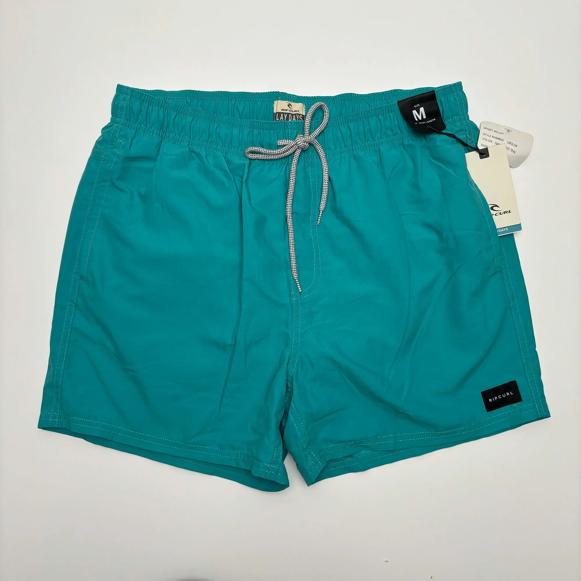 

Size M RIP CURl 17 Inch Men's Volleyball Shorts Mens Surfing Swimming Beach Shorts Bermuda Shorts Two Side Pocket Inside Net