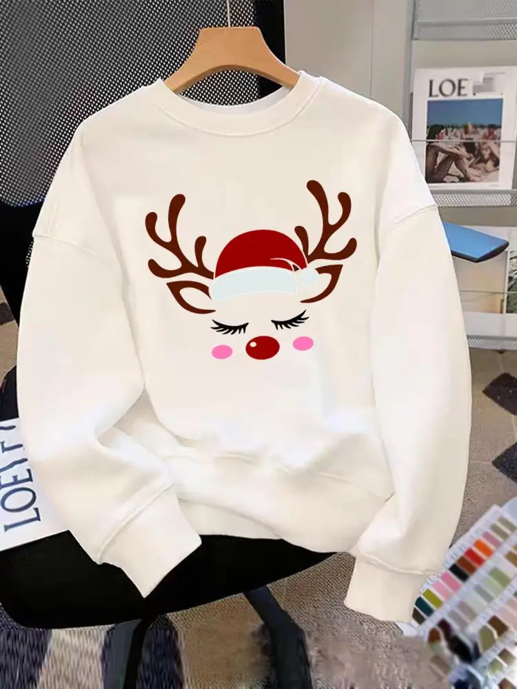Clothing Christmas Plaid Lovely Deer Animal Trend Holiday New Year Pullovers O-neck Fashion Female Women Graphic Sweatshirts
Clothing Christmas Plaid Lovely Deer Animal Trend Holiday New Year Pullovers O-neck Fashion Female Women Graphic Sweatshirts