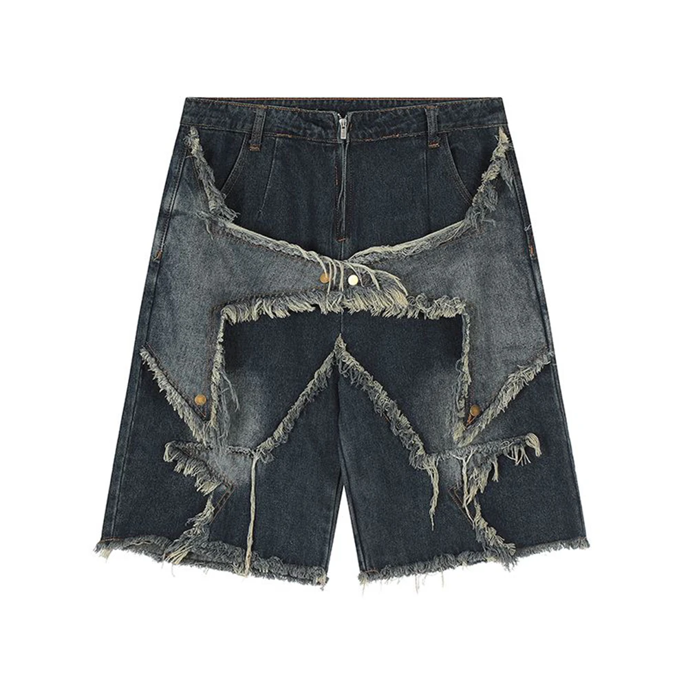 Niche Design Denim Shorts Vintage Y2K Short Pants Men Hip Hop Streewear Destroyed Ripped Star Casual Retro Jean Shorts Summer
Niche Design Denim Shorts Vintage Y2K Short Pants Men Hip Hop Streewear Destroyed Ripped Star Casual Retro Jean Shorts Summer