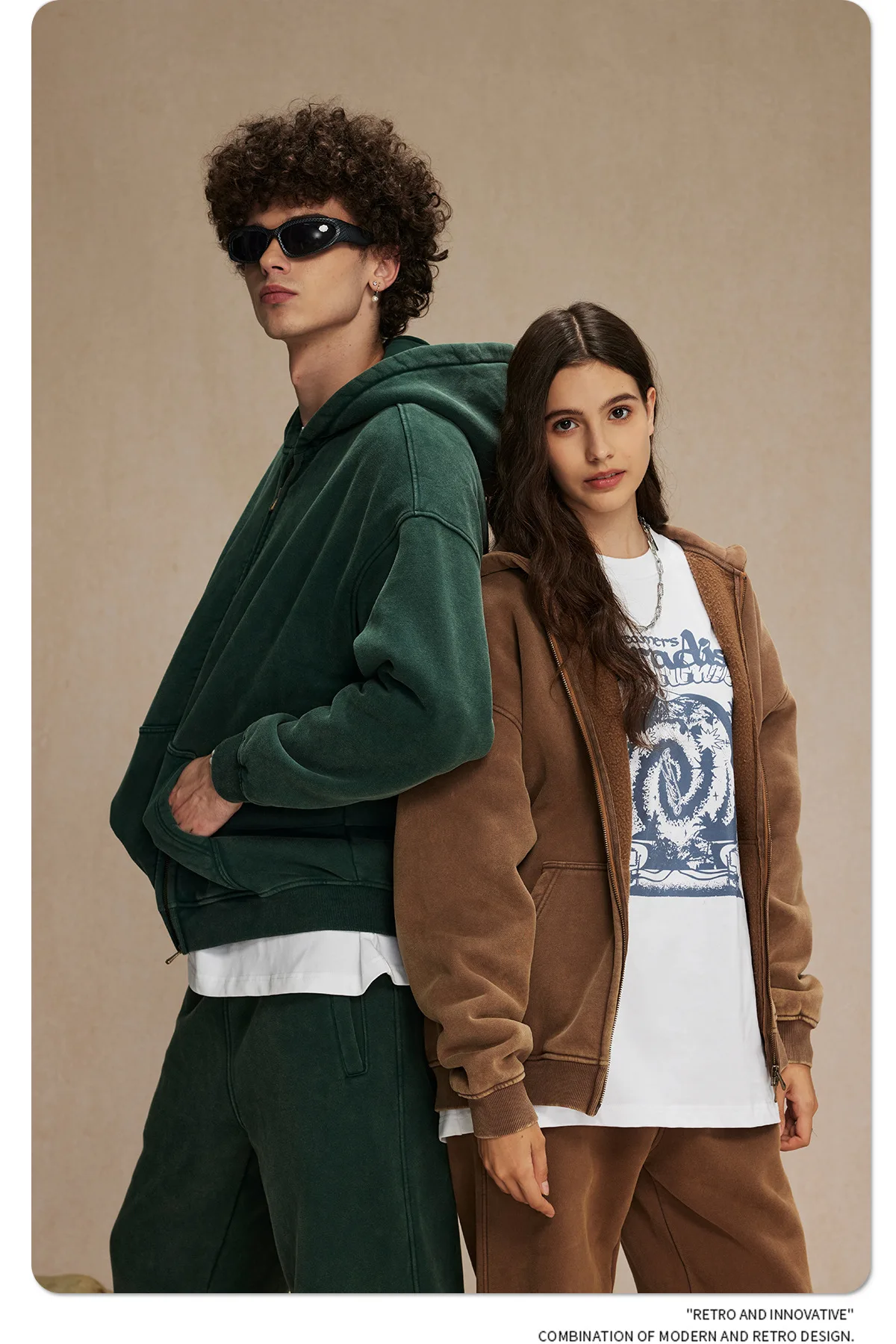 IEFB Men's Wear Wax Printing Vintage Male Hoodies Oversized Loose Zipper Water Washed Plush Sweatshirt Trendy New 9C9349 61 S128bb99b36fa48bb9b4938171a80d2036