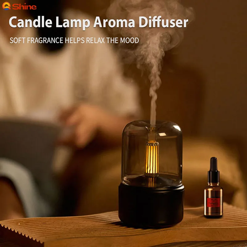 2023 New Candle Lamp Aroma Diffuser Air Humidifier Aromatherapy Diffuser 120ML Flame Humidifier USB Desktop Night Light
2023 New Candle Lamp Aroma Diffuser Air Humidifier Aromatherapy Diffuser 120ML Flame Humidifier USB Desktop Night Light