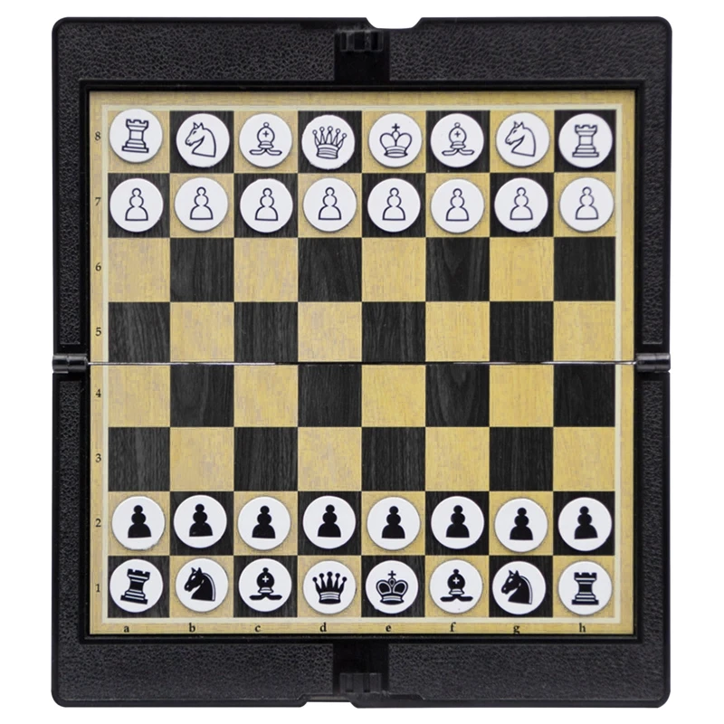

Pocket Chess Folding Board Interactive Travel Portable Entertainment Magnetic Chessman Indoor Outdoor Game Easy To Carry