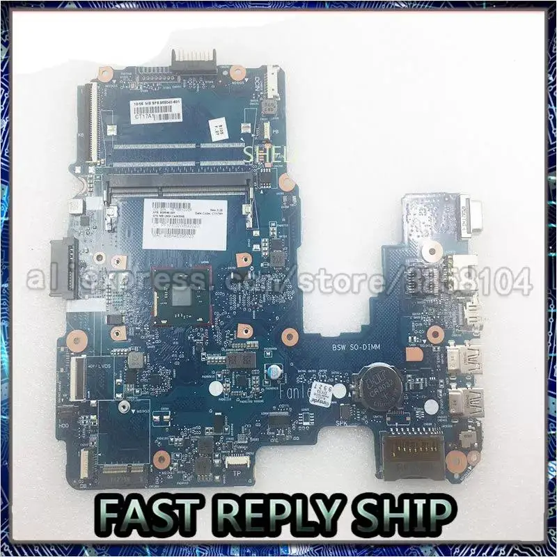 for HP Notebook 14-am004la laptop motherboard 858040-601 6050A282331-MB-A01 CelN3060 100% working
for HP Notebook 14-am004la laptop motherboard 858040-601 6050A282331-MB-A01 CelN3060 100% working