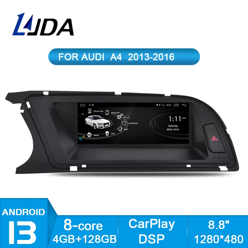 Автомобильный мультимедийный плеер, плеер на Android 13, с GPS, для Audi A4, B8, A5, 8,8-2013, 4 Гб ОЗУ, 2016 Гб ПЗУ
Автомобильный мультимедийный плеер, плеер на Android 13, с GPS, для Audi A4, B8, A5, 8,8-2013, 4 Гб ОЗУ, 2016 Гб ПЗУ