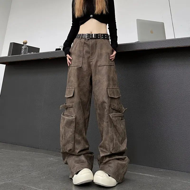 American Retro Workwear Pants for Women's 2024 Autumn New Street Hip-hop Loose Straight Leg Wide Leg Pants
American Retro Workwear Pants for Women's 2024 Autumn New Street Hip-hop Loose Straight Leg Wide Leg Pants