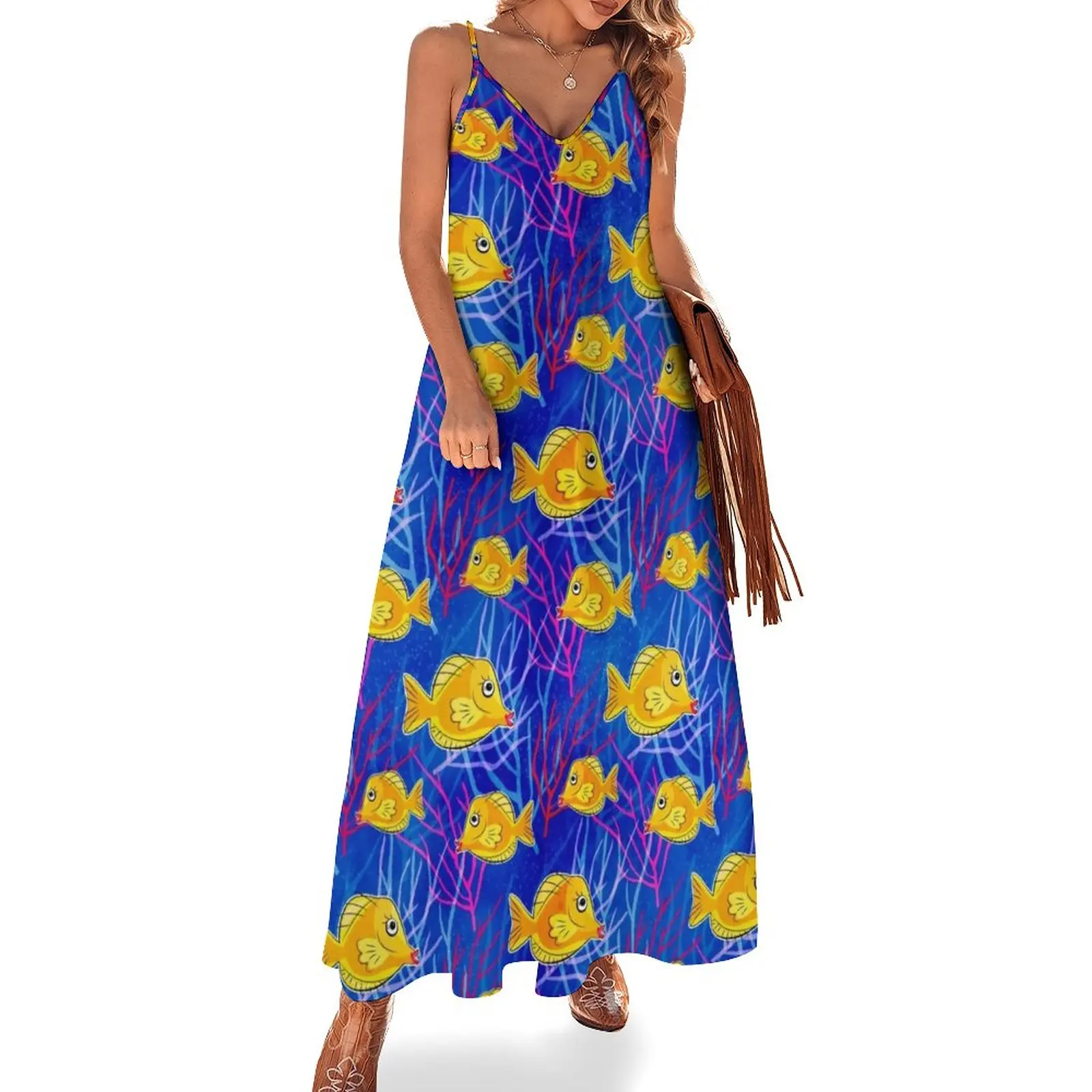 New Yellow Tang in the Deep Blue Sea Sleeveless Dress evening dresses women women's clothing korea stylish
New Yellow Tang in the Deep Blue Sea Sleeveless Dress evening dresses women women's clothing korea stylish