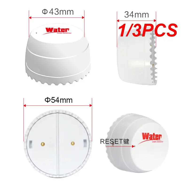 

1/3PCS Wifi Water Detector Leakage Sensor Alarm Security Leak Detector Sound Tuya Smart Life APP Flood Alert Overflow Alarm Tuya
