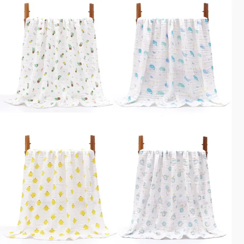 Baby Bath Towel Cotton 4layers Gauze Towel Summer Thin Newborn Baby Products Children's Towel Cover Blanket 110*110cm
Baby Bath Towel Cotton 4layers Gauze Towel Summer Thin Newborn Baby Products Children's Towel Cover Blanket 110*110cm