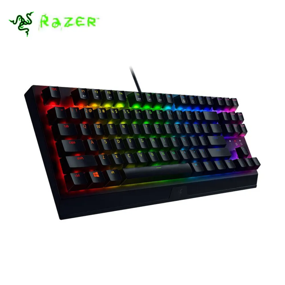 Razer BlackWidow V3 Tenkeyless Wired Gaming Keyboard 87 Keys RGB Mechanical Keyboard with Razer Mechanical Keyboard for Gamer R
Razer BlackWidow V3 Tenkeyless Wired Gaming Keyboard 87 Keys RGB Mechanical Keyboard with Razer Mechanical Keyboard for Gamer R