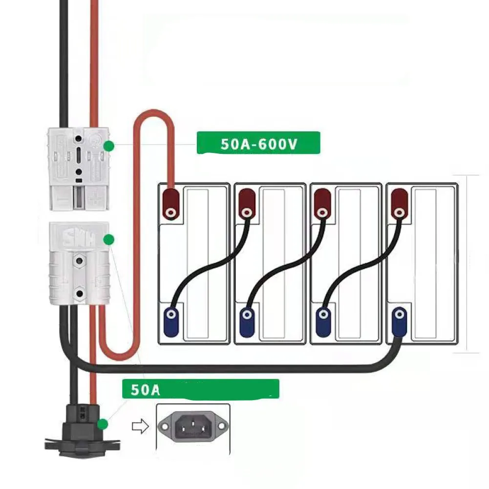 Long Lasting 50A For Anderson Plug Lead to Lug M8 Battery Charging Connector Cable with Silver Plated Terminal
Long Lasting 50A For Anderson Plug Lead to Lug M8 Battery Charging Connector Cable with Silver Plated Terminal