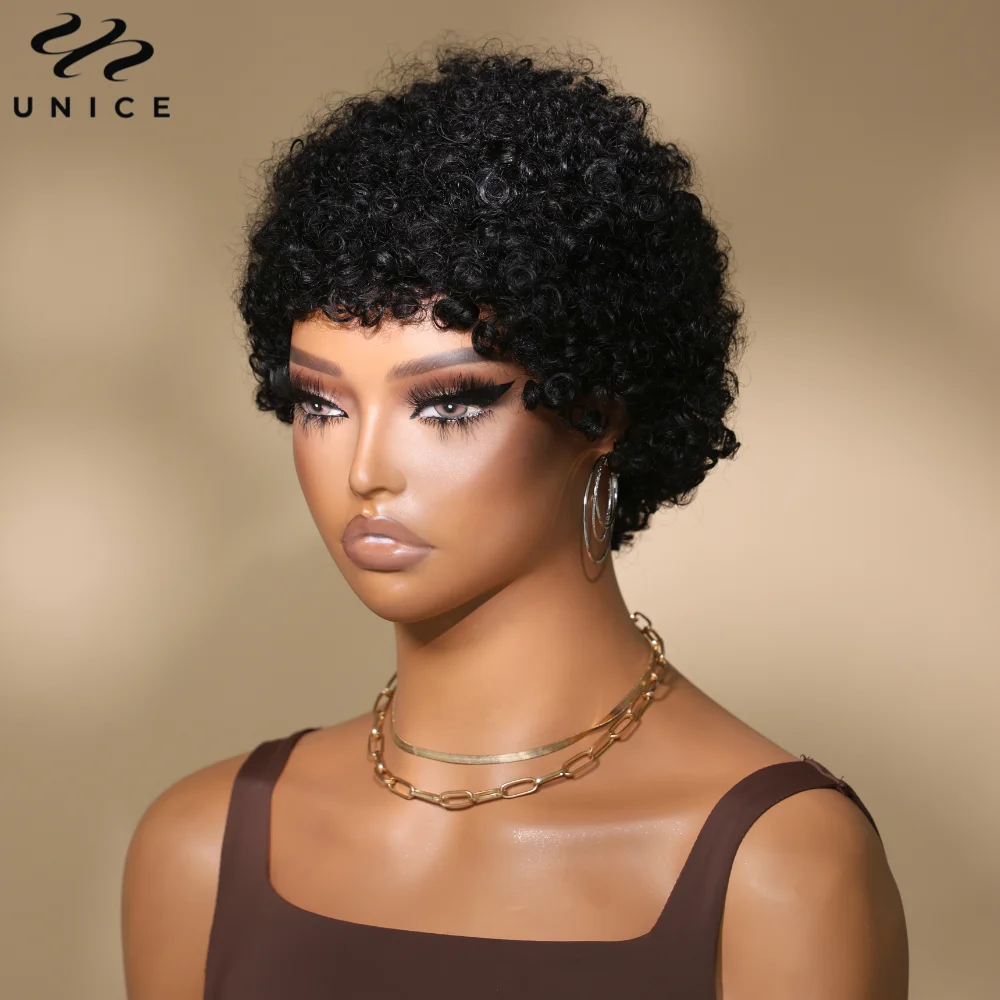 UNice Hair Short Teeny Weeny Afro Curly Pixie Wig 100% Human Hair Glueless Wear Go Wig Most Natural Full Machine Made Wig
UNice Hair Short Teeny Weeny Afro Curly Pixie Wig 100% Human Hair Glueless Wear Go Wig Most Natural Full Machine Made Wig