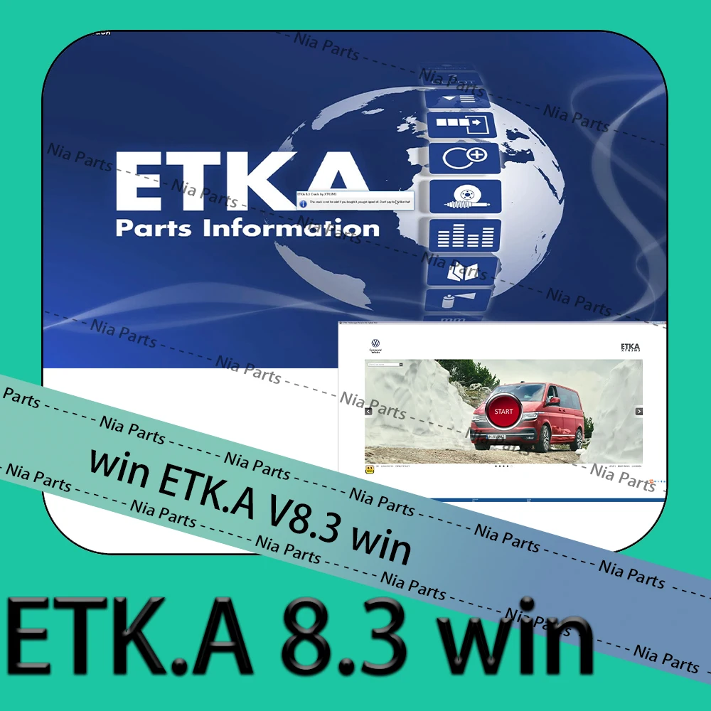 

ETK-A 8.3 win Diagnostic software Repair equipment tuning for A-udi for V-W Group Vehicles Electronic Parts Catalog etk.a 8.3