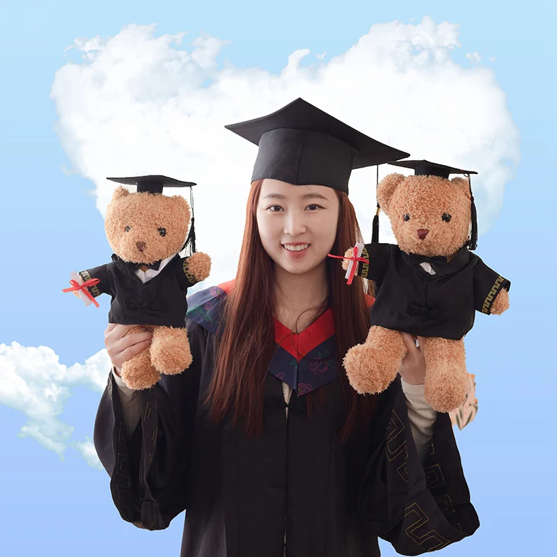 

30/40cm Cute Doctor Cap Bear Graduation Bear Plush Doll Soft Bachelor Bear Plush Toy Birthday Graduate Gifts for Student