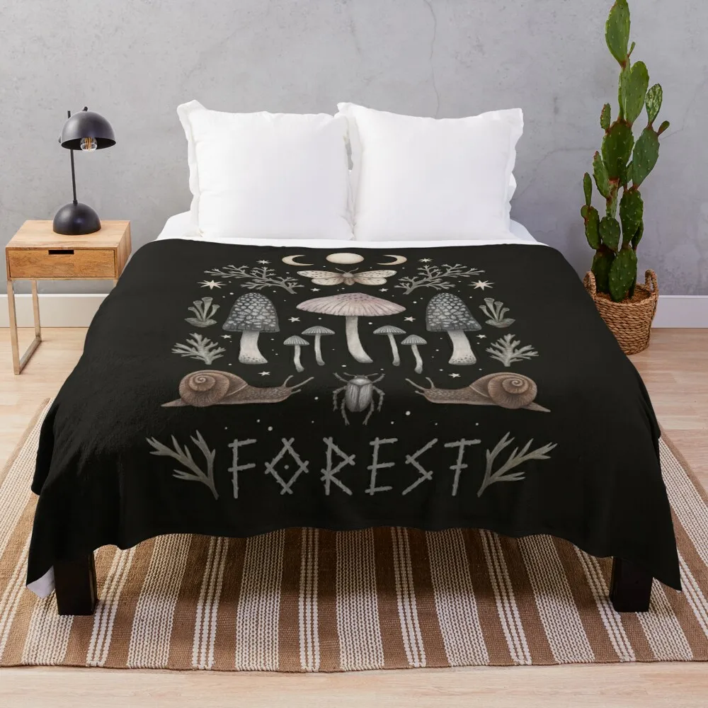 

Forest Anatomy No.1 Throw Blanket Blankets Sofas Of Decoration Thermal Blanket manga Kid'S Blanket Summer Blanket