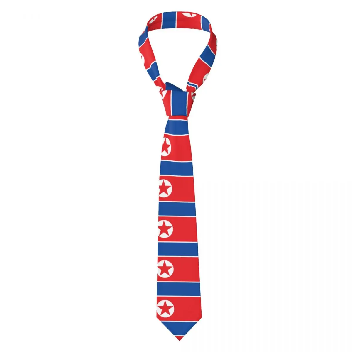 

Строгие Узкие галстуки, классический мужской свадебный галстук с флагом Северной Кореи, узкий галстук для джентльмена