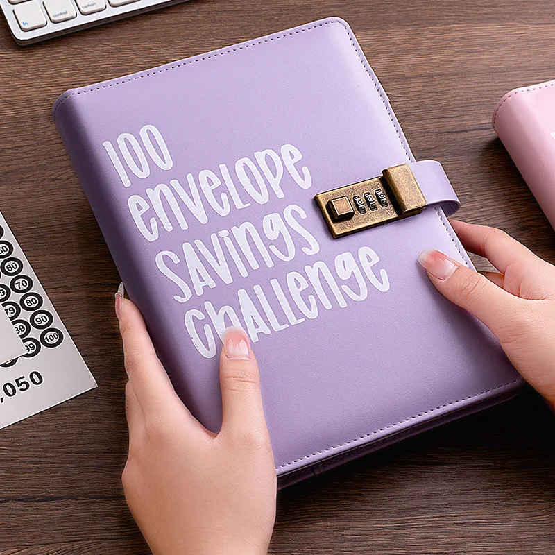 100 Envelope Challenge Combination Lock Loose-Leaf Binder Budget Binder With Cash Envelopes Money Organizer System
100 Envelope Challenge Combination Lock Loose-Leaf Binder Budget Binder With Cash Envelopes Money Organizer System