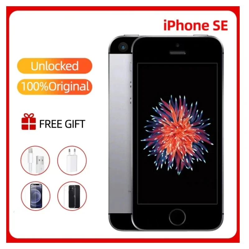 

Unlocked Original Used unlock Apple iPhone SE 2016 Dual-core Ios 9 16/32/64/128GB ROM 12MP Fingerprint Smartphone