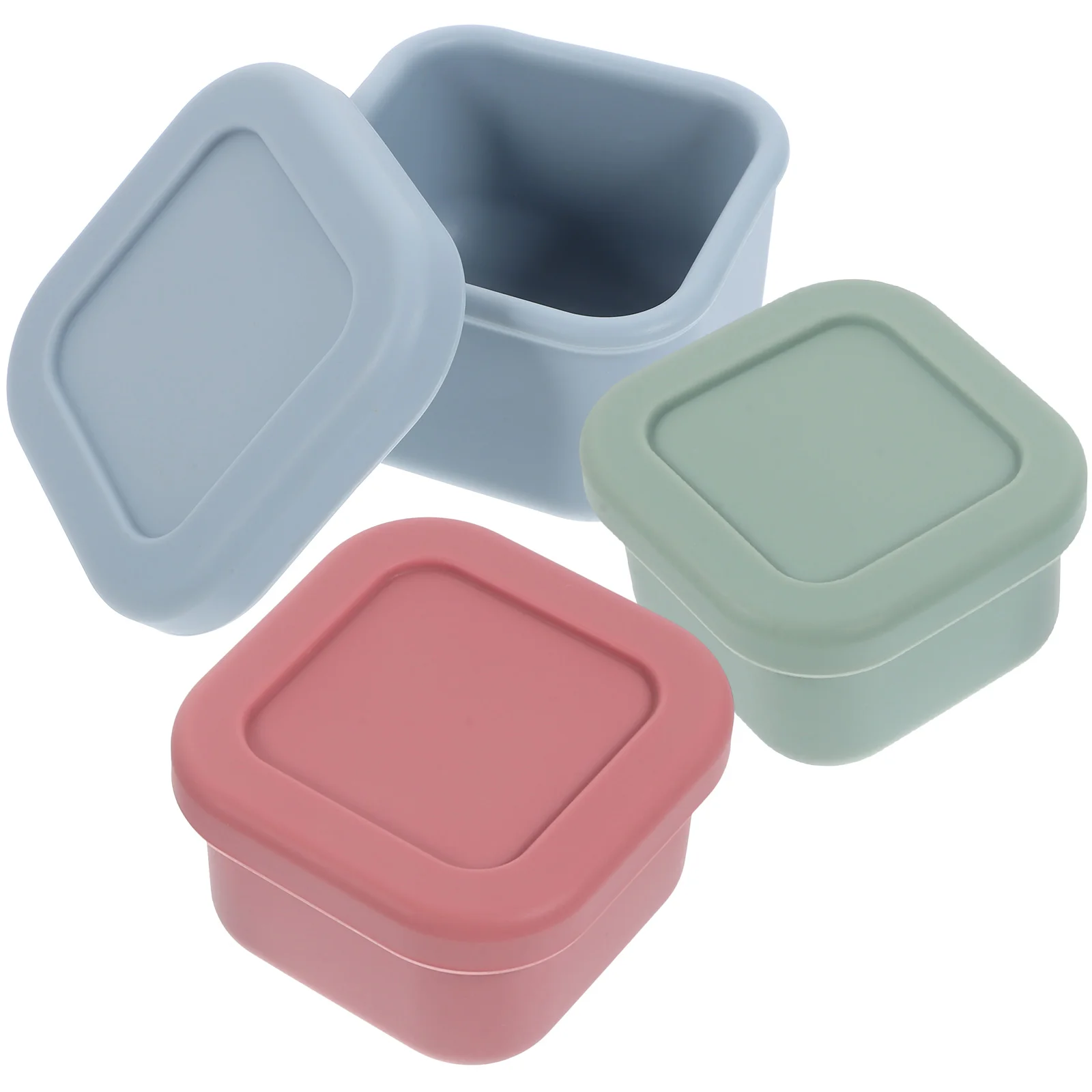 3 Pcs Silicone Sauce Box Snackell Lock Fresh Container Silica Gel Seasonings Containers
3 Pcs Silicone Sauce Box Snackell Lock Fresh Container Silica Gel Seasonings Containers
