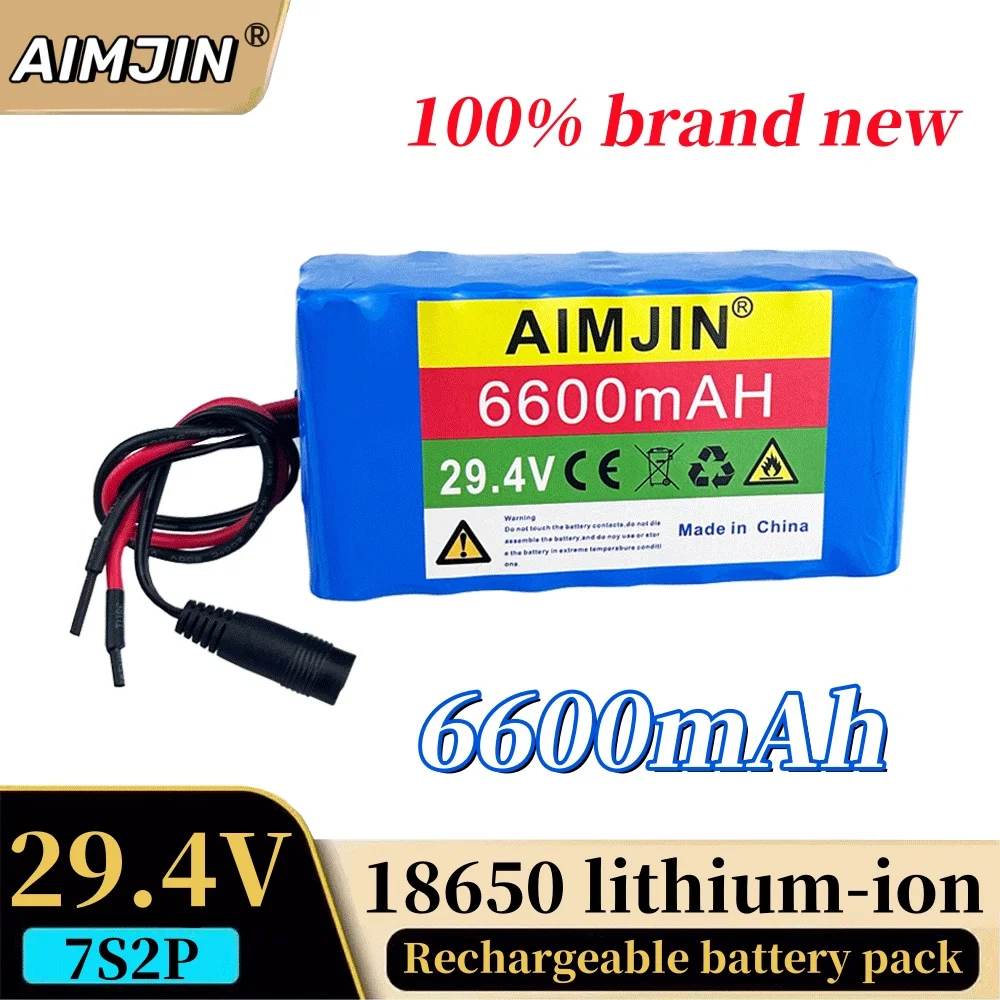 7S2P 29.4V 6600mAh 18650 lithium-ion rechargeable battery pack, balance skateboard, etc.
7S2P 29.4V 6600mAh 18650 lithium-ion rechargeable battery pack, balance skateboard, etc.
