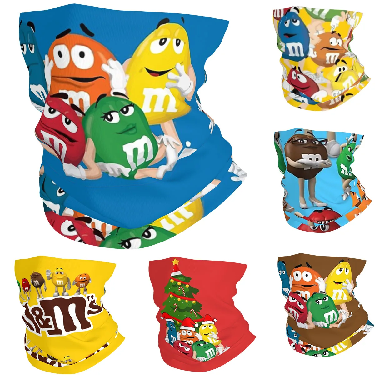 M And MS Бандана с изображением карамельных персонажей, Шейная гетра, накидка с принтом, маска, шарф, походная, рыболовная, унисекс, для взрослых, моющаяся
M And MS Бандана с изображением карамельных персонажей, Шейная гетра, накидка с принтом, маска, шарф, походная, рыболовная, унисекс, для взрослых, моющаяся