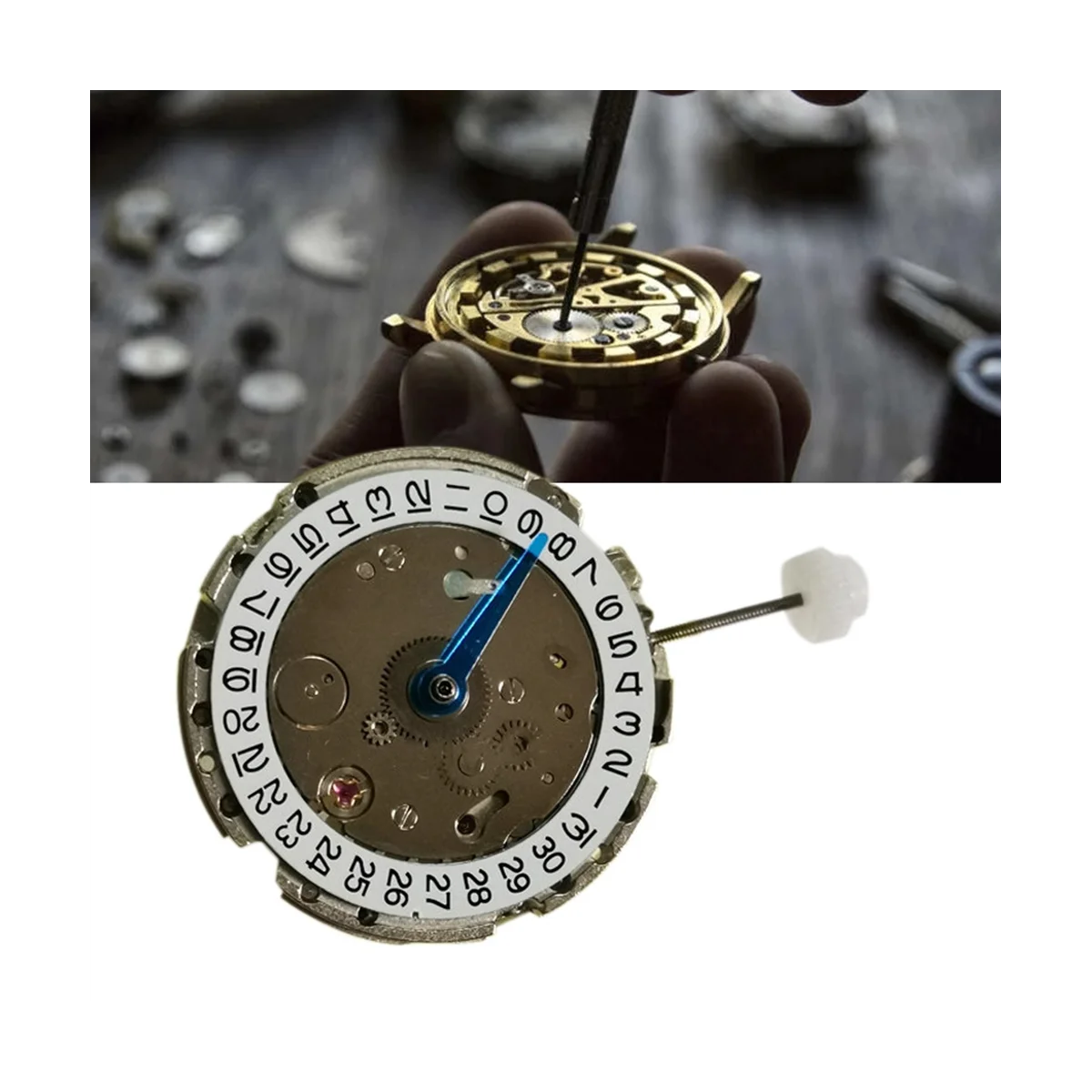 

GMT2813 Watch Movement 2813 Four-Needle 3 O'Clock Small Calendar Automatic Mechanical Movement Replacement DG3804-3