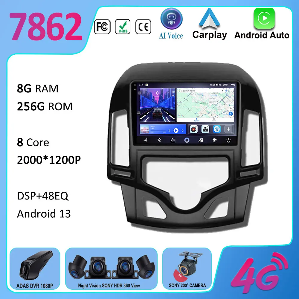 7862 CPU Android 13 Car Radio DVD For Hyundai I30 2006 2007 2008 2009 2010 2011 Multimedia Player Stereo Head Unit GPS Navigatio
7862 CPU Android 13 Car Radio DVD For Hyundai I30 2006 2007 2008 2009 2010 2011 Multimedia Player Stereo Head Unit GPS Navigatio
